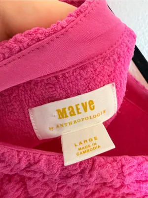 Maeve by Anthropologie Socialite Popcorn Tee Large thumbnail 5