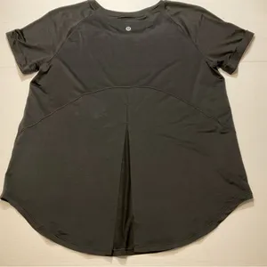 Lululemon Open Up Tie Back Tee Black Women Sz S/M thumbnail 9