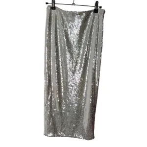 ROTATE Birger Christensen White‎ Sequin Halter Top & Pencil Midi Skirt Set NWT thumbnail 9