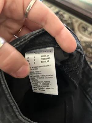 American Eagle Dark Wash Mom Jeans thumbnail 7