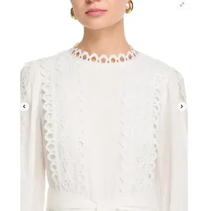 NWT NEW Layered With Love Lindsey Maxi Dress White Lace Small MSRP $178 thumbnail 3