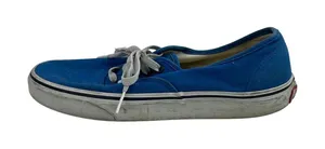 Vans Unisex Blue Lace Up Canvas Low Top Rubber Casual Flat Sneakers Shoes Size 8 thumbnail 1