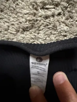 90 Degree By Reflex Black Ribbed Seamless Crop Tank thumbnail 3