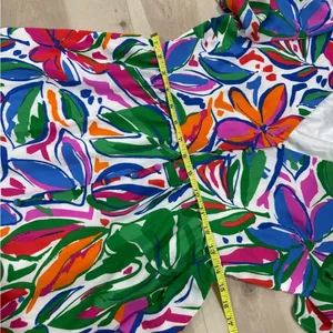 Sugarlips colorful maxi dress Paradise Falls Button Down Flutter sleeve tropical thumbnail 11