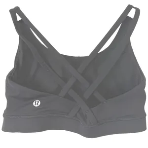 Lululemon Energy Bra Sports Bra Black 6 Strappy Back Activewear Yoga Gym Workout thumbnail 1