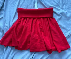 PINK Frankie’s Bikinis Red Foldover Skirt thumbnail 1