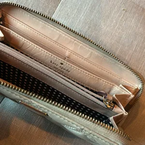 Kate Spade Astor Court Neda Quilted Leather Zip Around Wallet WLRU1240 Bone thumbnail 3