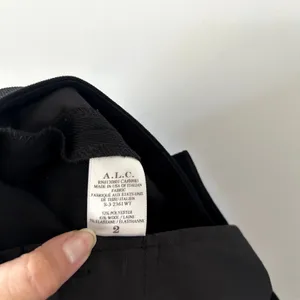 ALC Frank Black Straight Leg Crop Wool Blend Trouser Pants Size 2 thumbnail 4