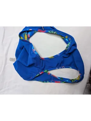 Johnny Was Roumba Hiptser Blue Floral Tropical Bikini Bottoms L thumbnail 6