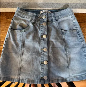Almost Famous Jean Skirt thumbnail 1