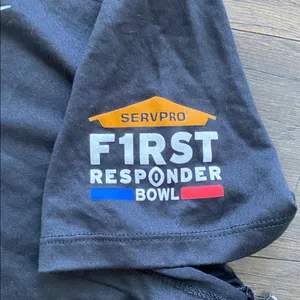 Nike Air Force T Shirt Womens Sz XXL Black Logo First Responders Bowl thumbnail 3
