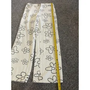 Bailey Rose Floral Print Wide-Leg high waisted Jeans L thumbnail 3