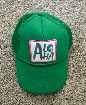 Aloha Hat Green Anthropologie thumbnail 1
