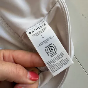 Athleta Ace Tennis Skort Women L White 13.5 Inch Athletic Skirt 657545-01 thumbnail 3