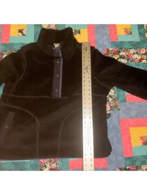 L.L.Bean Sherpa Fleece Sweater Woman’s XL Reg Black Pullover Jacket Outdoor thumbnail 8