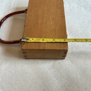 Vintage Wooden Box Handbag with Horse and Carriage Design by Gary Gails thumbnail 5