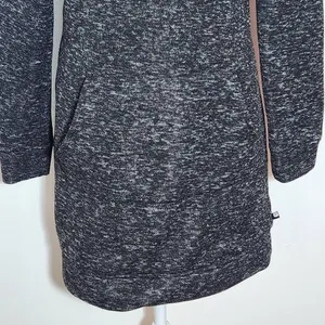 Fabletics Black Yukon Dress Size Small Black Knit Mini Dress with Hoodie thumbnail 4