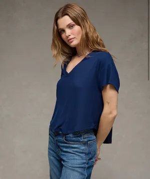 AE Ribbed V Neck TShirt  thumbnail 2