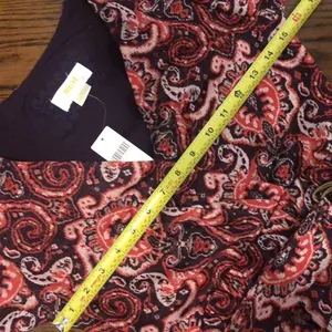 ANTHROPOLOGIE MAEVE Floral Paisley Wrap Front Dress With Belt Sz XS thumbnail 13