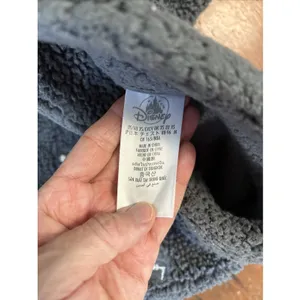 Disney Disneyland Spirit Jersey Sherpa Sweatshirt Pullover Fleece Woman‎ Grey Green XS thumbnail 6