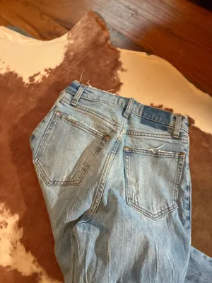 Abercrombie and Fitch the 90's Straight ultra high rise size 25/0 regular Curve love thumbnail 5
