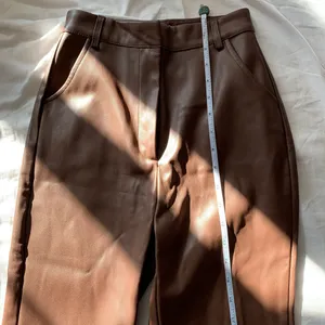 Meshki Tyra Straight Leg Faux Leather Pants Chocolate thumbnail 19