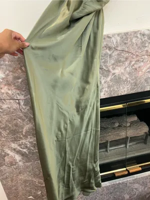 NWT Reformation Casette Silk Maxi Dress Green Size 8 thumbnail 4