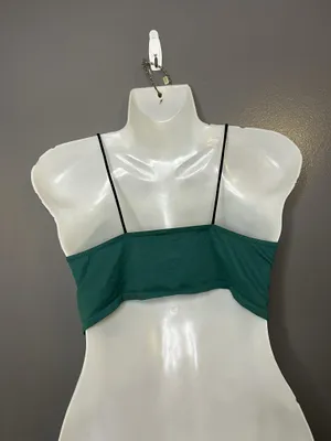 Intimately Free People Bralette Bra Womens Medium Green V Neck Wireless Crop Top thumbnail 4