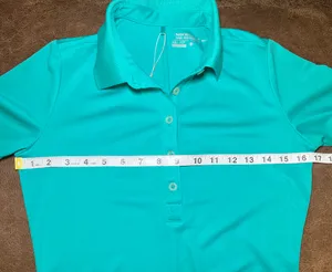 Nike Golf Womens Dri-FIT Tour Performance Polo Shirt Teal Blue NWT Cool Size XS thumbnail 5