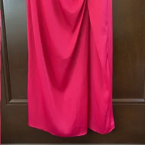 NWT Banana Republic Tie Neck Sleeveless Sheath Midi Dress Fuchsia size 0 thumbnail 6