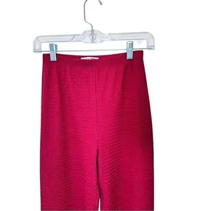 Reformation Size XS Wide Leg Pants Maroon Red Elastic Waist NWT‎ Casual thumbnail 3