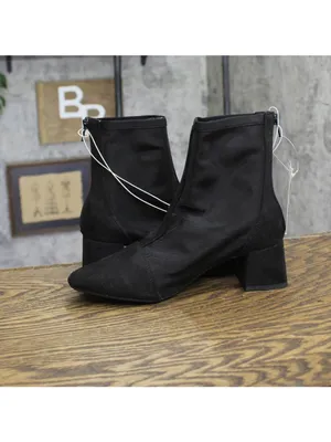 NWT A New Day Block Heel Mid-Calf Booties with Memory Foam 94568456 Black 7M thumbnail 7