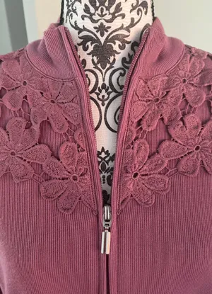 Specification Size Medium Mauve Zip Up Top thumbnail 5