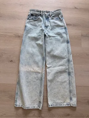 Sezane Light Blue Wide-Leg Denim Jeans thumbnail 2