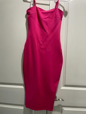 Lulus Hot Pink Bodycon Midi Dress thumbnail 7