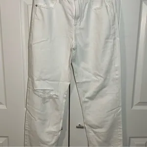 American Eagle white baggy jeans size thumbnail 3