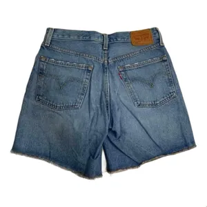 Levi's 501 Mid Thigh‎ Distressed Denim Shorts 26 thumbnail 3