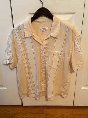 Lemlem Tuuli Cabana shirt in Debre Cream thumbnail 2