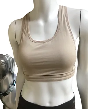 Patagonia Mesh Tan Sports Bra Women's Size Medium thumbnail 1