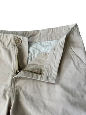 Venus women's khaki colored flat front chino shorts with pockets size 4 thumbnail 4