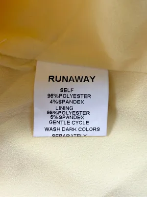 Runaway The Label Etta One-Shoulder Cutout Mini Slip Dress in Butter Yellow thumbnail 6