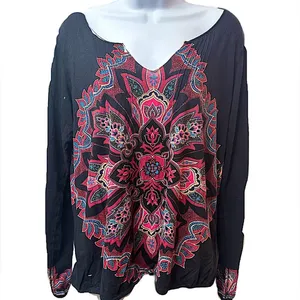 Lucky Brand Women's Boho Top Size‎ XL thumbnail 5