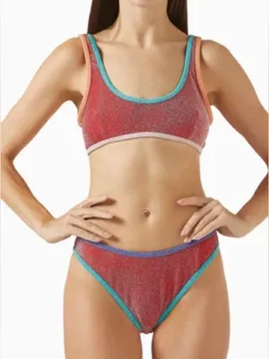 Free People‎ It's Now Cool Lurex The High Curve Duo Bikini Bottom XL New thumbnail 1
