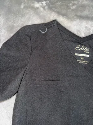 Elite by IRG scrub top Black Size XS thumbnail 4