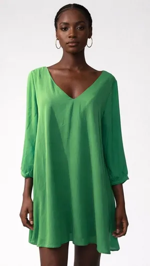 Lulu’s Green Mini Dress Spring St Patrick’s Lightweight NEW medium thumbnail 1