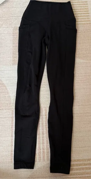 Yogalicious Lux Polarlux Tribeca Full Length Tight XSmall Black EUC thumbnail 1