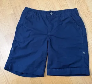 Carhartt Women's Original Fit Smithville Ripstop Shorts Blue 8 EUC Gorp Roll Up thumbnail 1