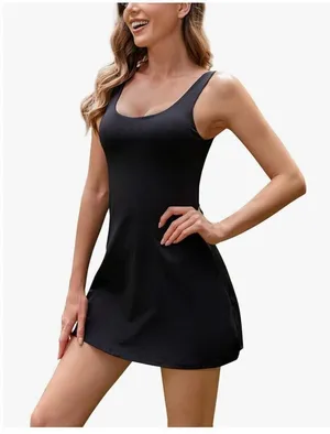 NEW Tennis Golf Dress Built-in Bra & Shorts Dress Pockets XS thumbnail 1