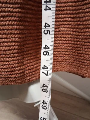 Abercrombie & Fitch Rust Knit Maxi Dress Spaghetti Straps size Medium thumbnail 11