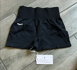 Black Bike Shorts with Elastic Waistband thumbnail 1